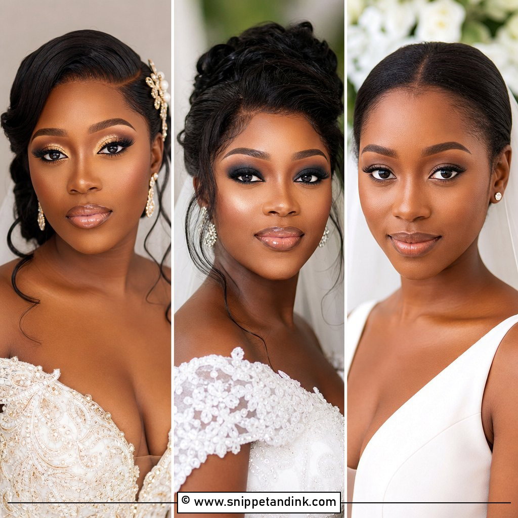 25 Black Bride Wedding Makeup Ideas for Radiant Glam