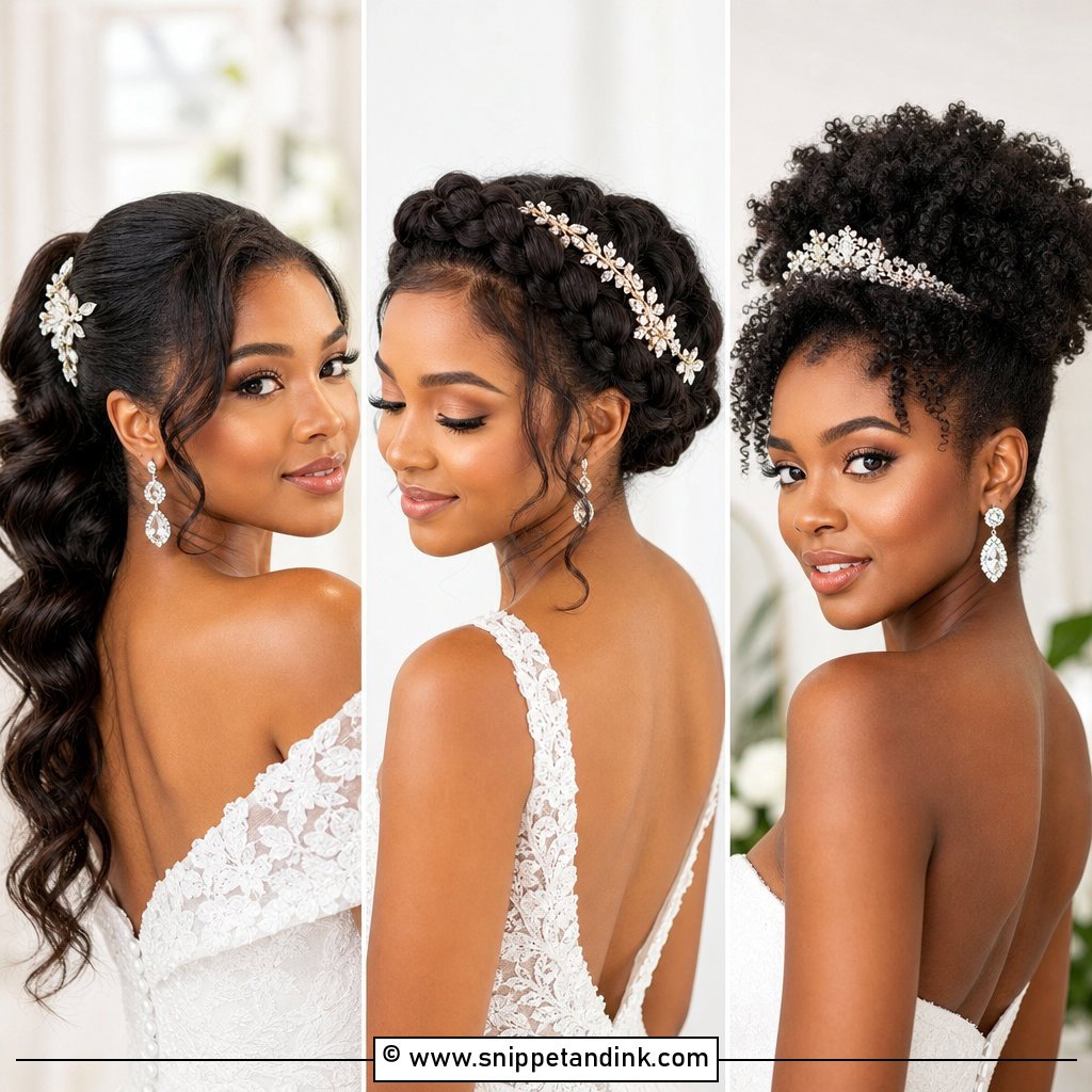 25 Black Hair Wedding Styles for Elegant Bridal Inspiration