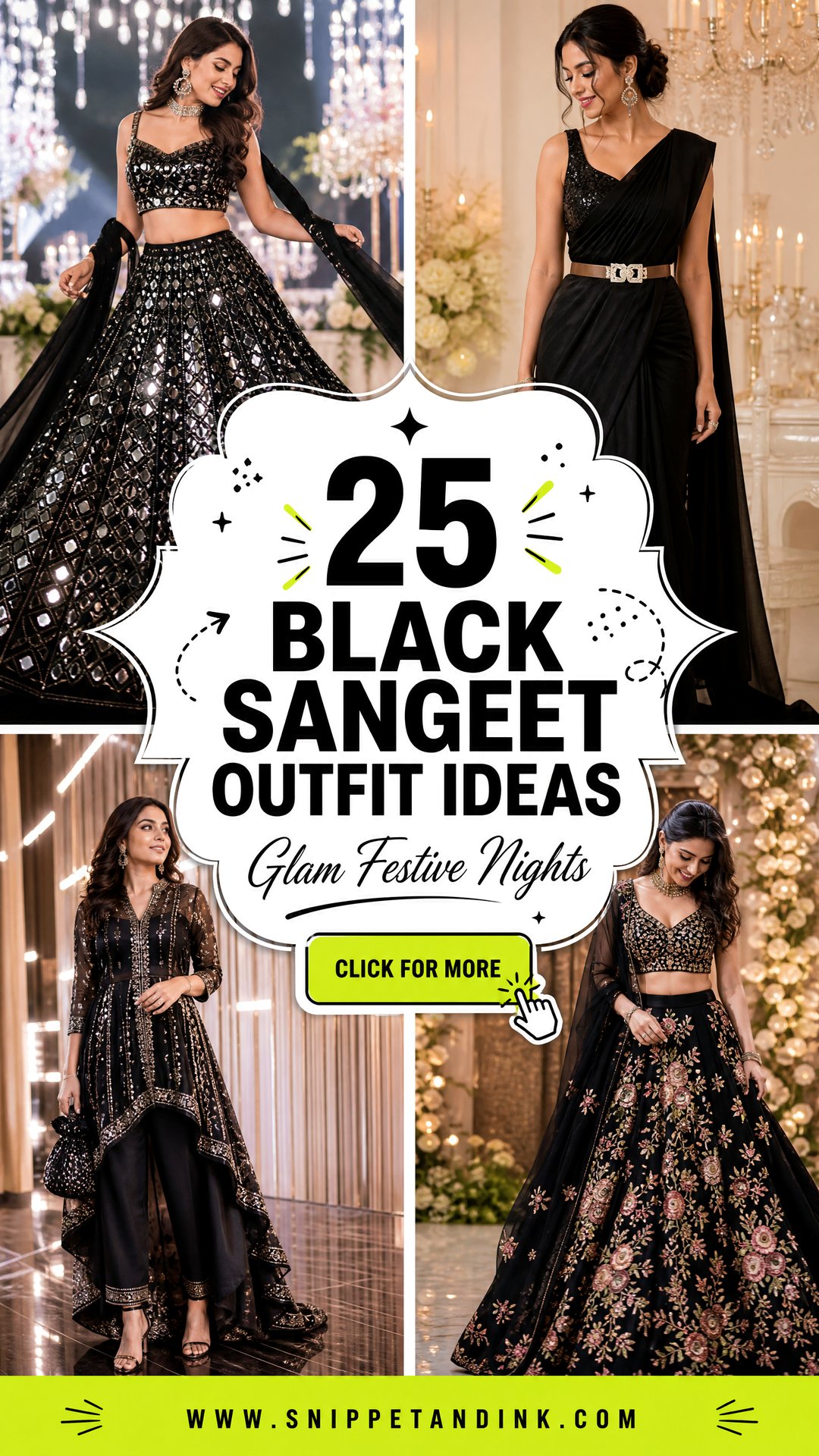 25 Black Sangeet Outfit Ideas for Glam Festive Wedding Nights - 25 Black Sangeet Outfit Ideas for Glam Festive Wedding Nights