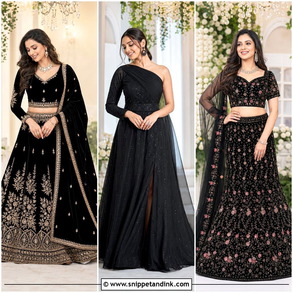 25 Black Sangeet Outfit Ideas
