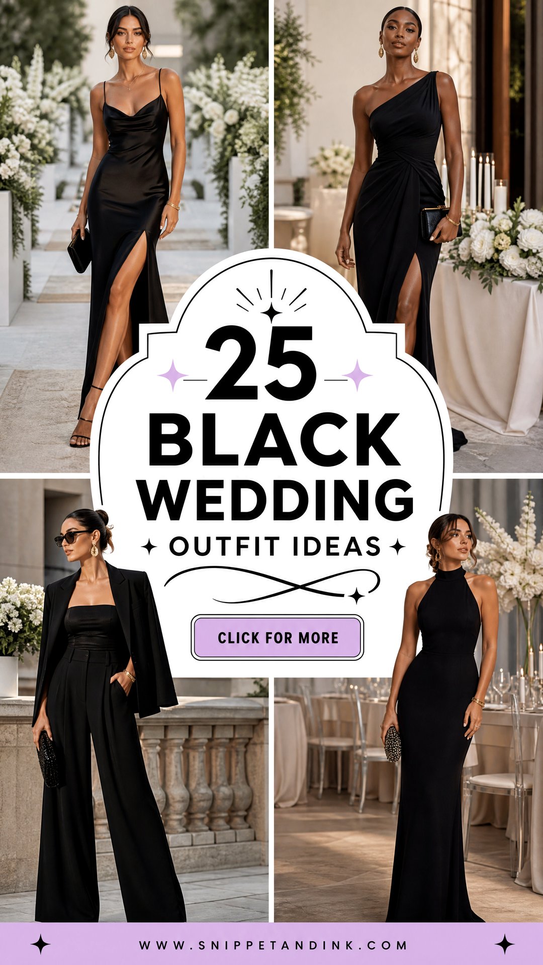 25 Black Wedding Outfit Ideas for a Chic Modern Ceremony - 25 Black Wedding Outfit Ideas for a Chic Modern Ceremony