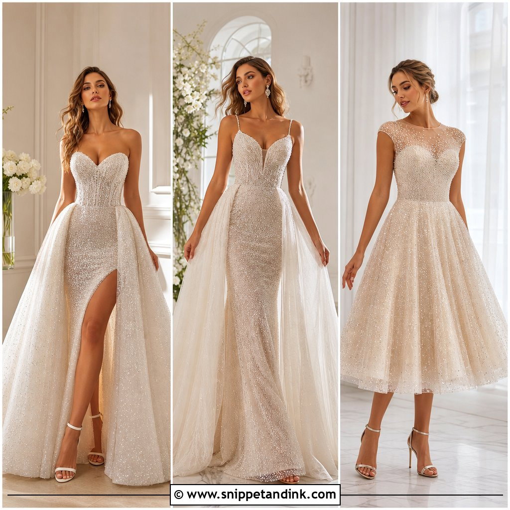 25 Bling Wedding Dress Ideas for a Dazzling Bridal Look