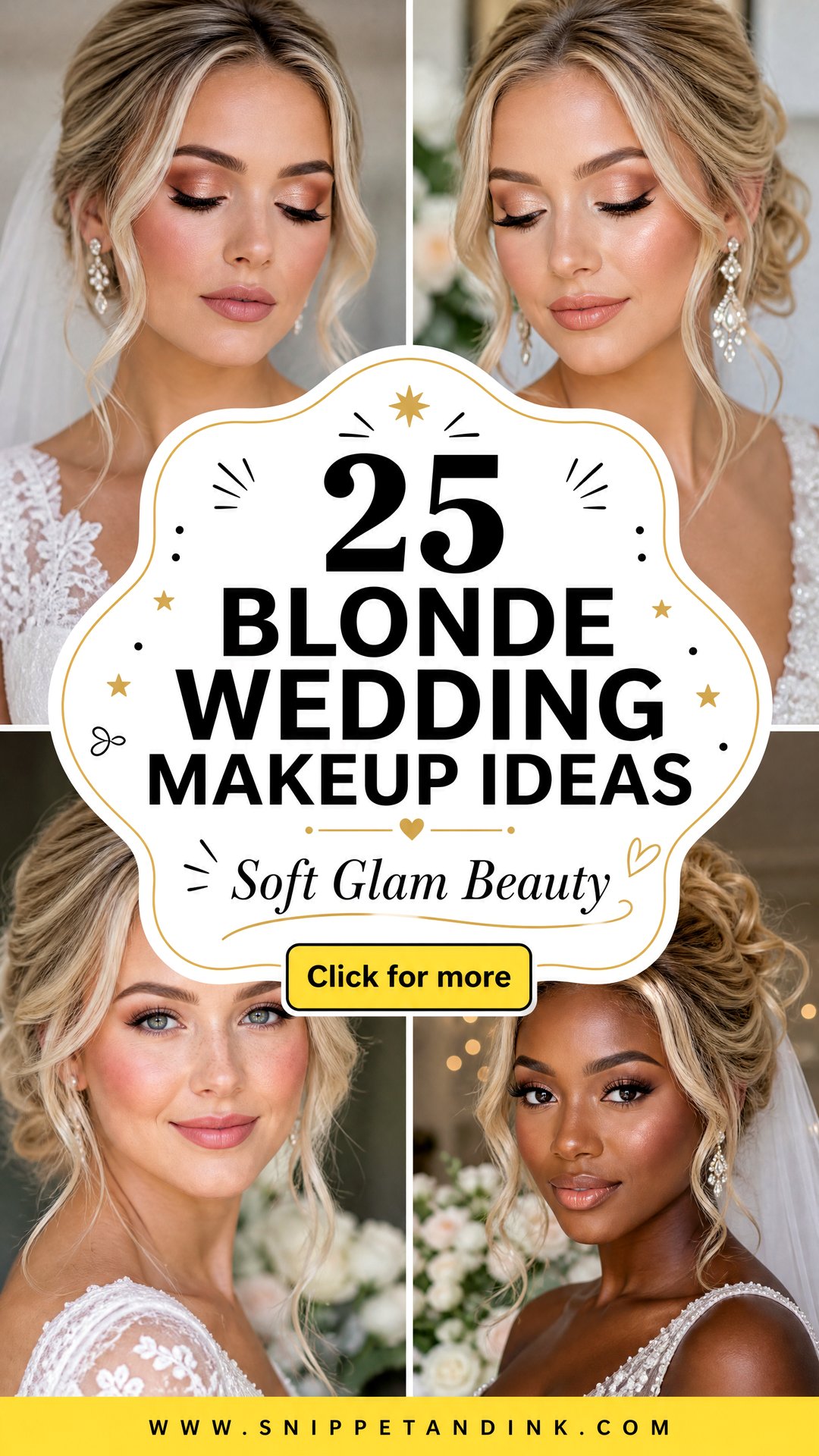 25 Blonde Wedding Makeup Ideas for Soft Glam Bridal Beauty - 25 Blonde Wedding Makeup Ideas for Soft Glam Bridal Beauty
