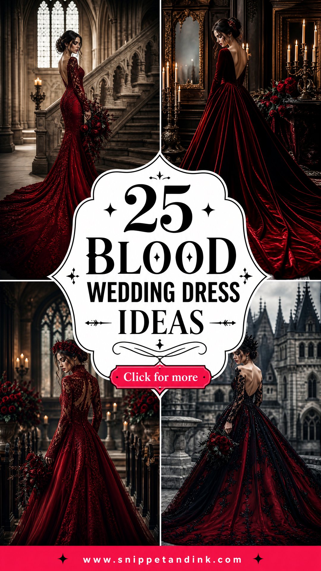 25 Blood Wedding Dress Ideas for a Haunting Gothic Look - 25 Blood Wedding Dress Ideas for a Haunting Gothic Look