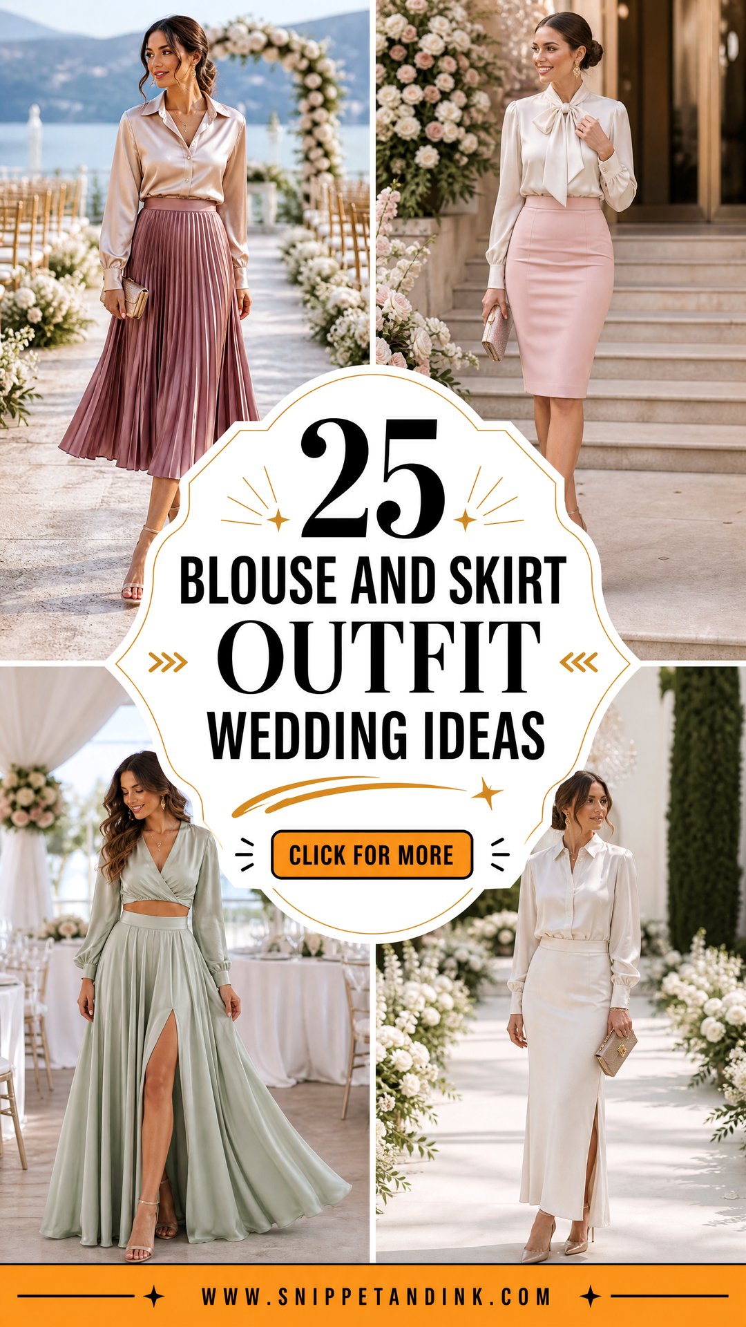 25 Blouse and Skirt Outfit Wedding Ideas for Chic Guests - 25 Blouse and Skirt Outfit Wedding Ideas for Chic Guests