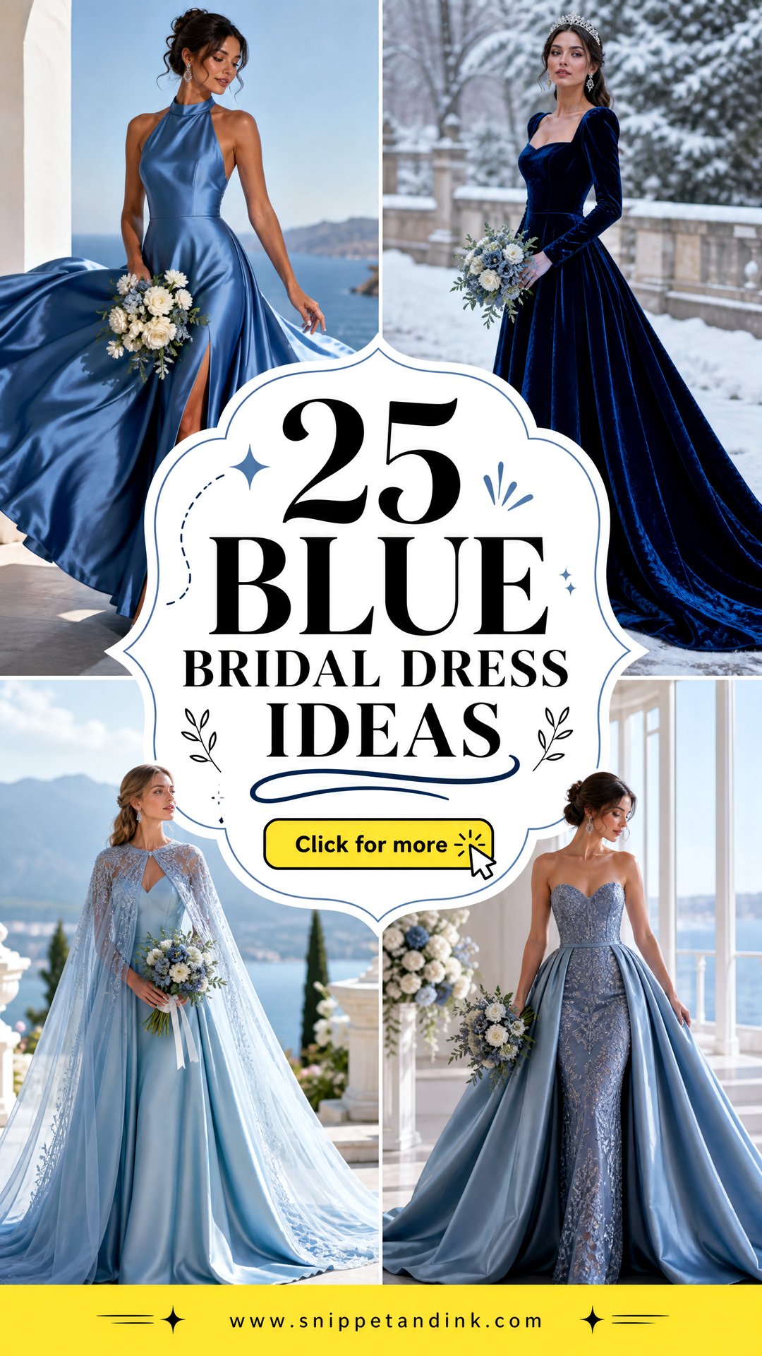 25 Blue Bridal Dress Ideas for a Dreamy Modern Wedding Look - 25 Blue Bridal Dress Ideas for a Dreamy Modern Wedding Look