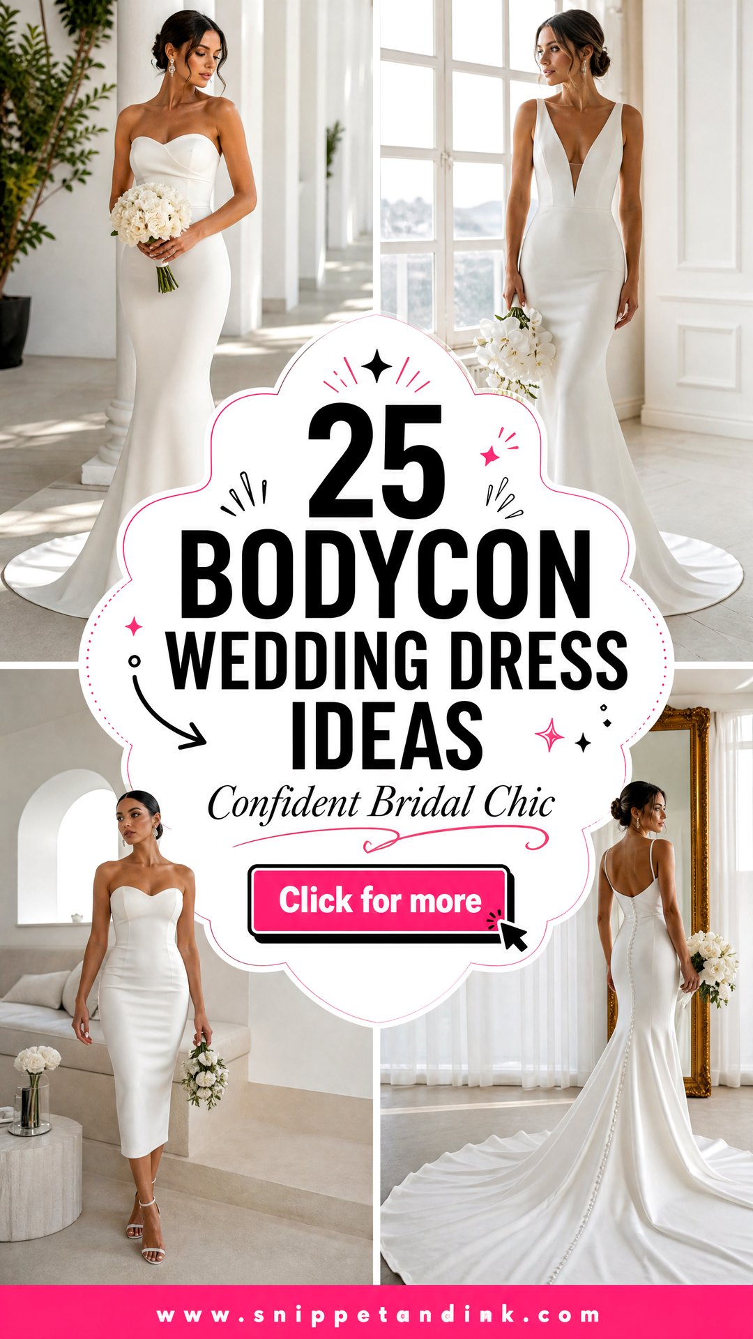 25 Bodycon Wedding Dress Ideas for Confident Modern Brides - 25 Bodycon Wedding Dress Ideas for Confident Modern Brides