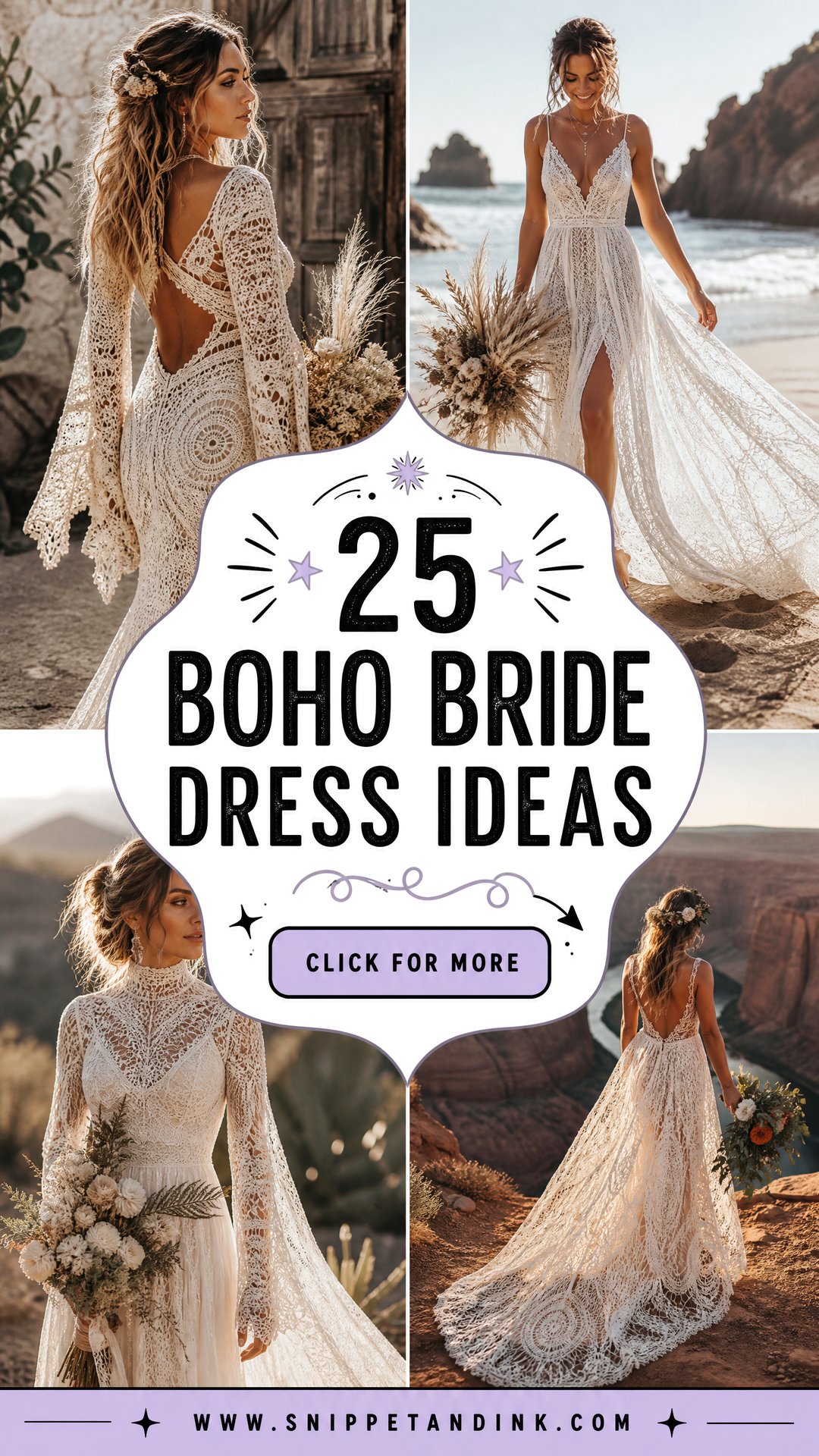 25 Boho Bride Dress Ideas for an Effortless Wedding Look - 25 Boho Bride Dress Ideas for an Effortless Wedding Look
