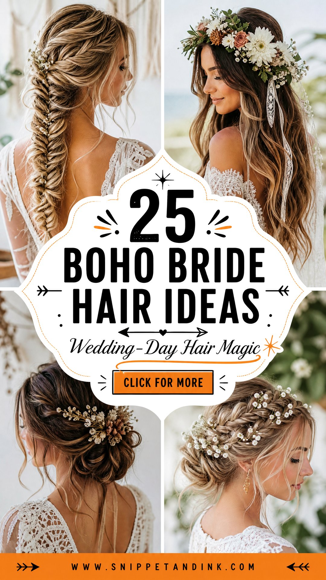 25 Boho Bride Hair Ideas for Effortless Wedding-Day Magic - 25 Boho Bride Hair Ideas for Effortless Wedding-Day Magic