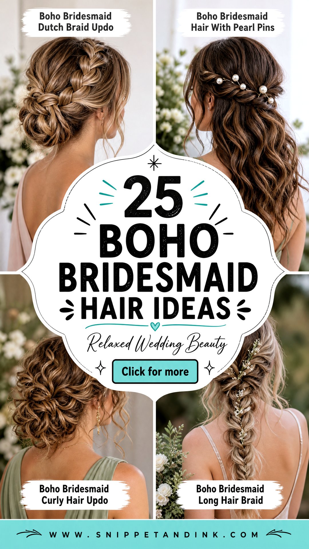 25 Boho Bridesmaid Hair Ideas for Relaxed Wedding Beauty - 25 Boho Bridesmaid Hair Ideas for Relaxed Wedding Beauty