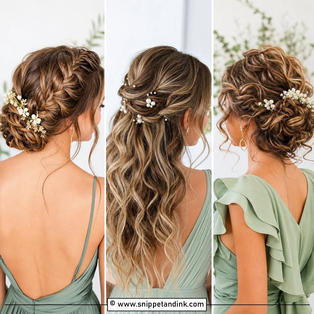 25 Boho Bridesmaid Hair Ideas for Relaxed Wedding Beauty