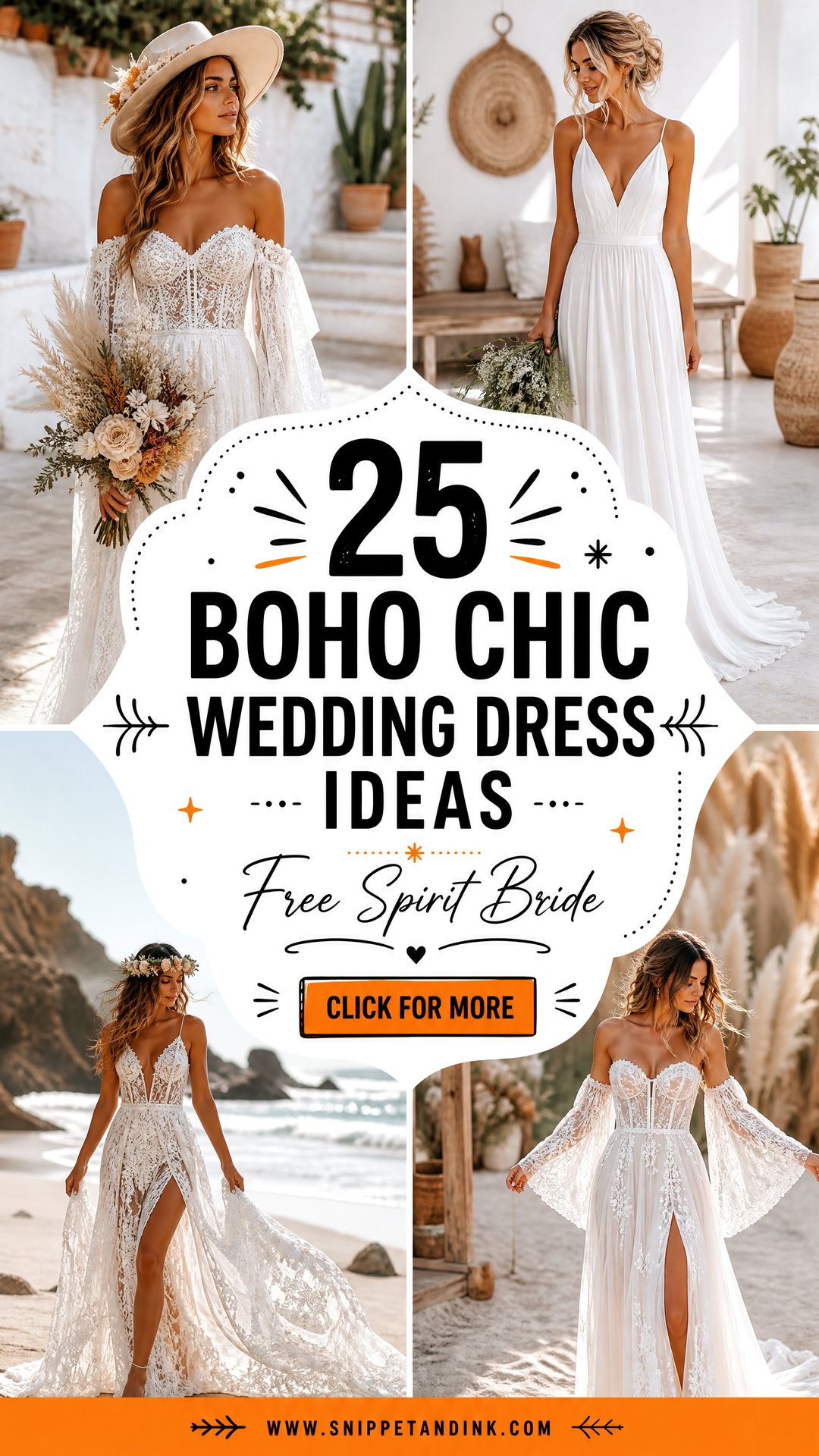 25 Boho Chic Wedding Dress Ideas for Free-Spirited Brides - 25 Boho Chic Wedding Dress Ideas for Free-Spirited Brides