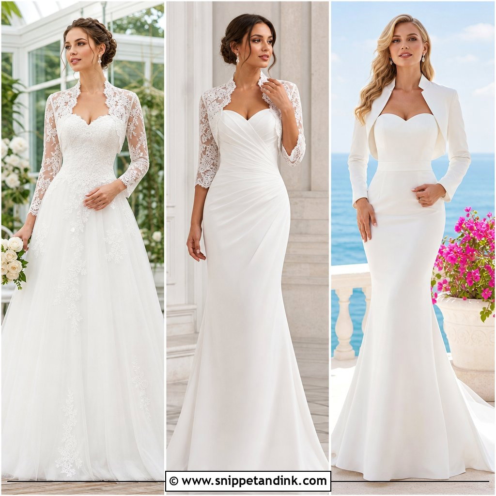 25 Bolero Wedding Dress Ideas for Elegant Layered Bridal Style
