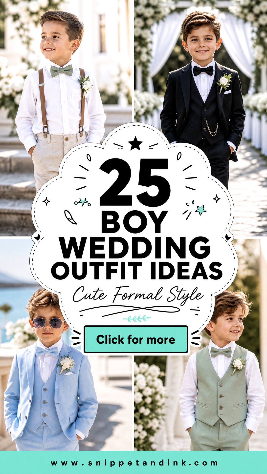 25 Boy Wedding Outfit Ideas for Cute Formal Guest Style - 25 Boy Wedding Outfit Ideas for Cute, Formal Guest Style