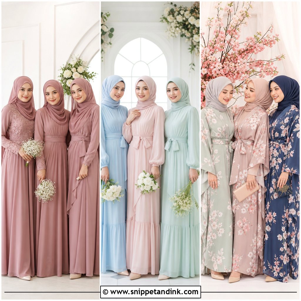 25 Braidsmaid Hijab Style Ideas for Elegant Wedding Looks