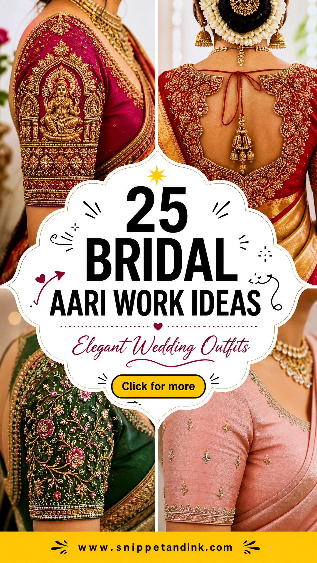 25 Bridal Aari Work Ideas for Elegant Wedding Outfits - 25 Bridal Aari Work Ideas for Elegant Wedding Outfits