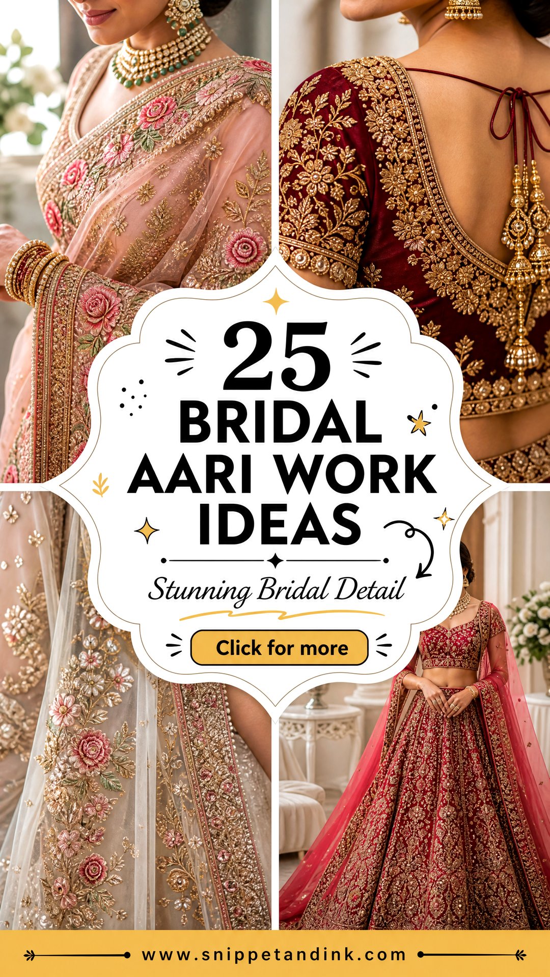 25 Bridal Aari Work Ideas for Stunning Wedding Details - 25 Bridal Aari Work Ideas for Stunning Wedding Details