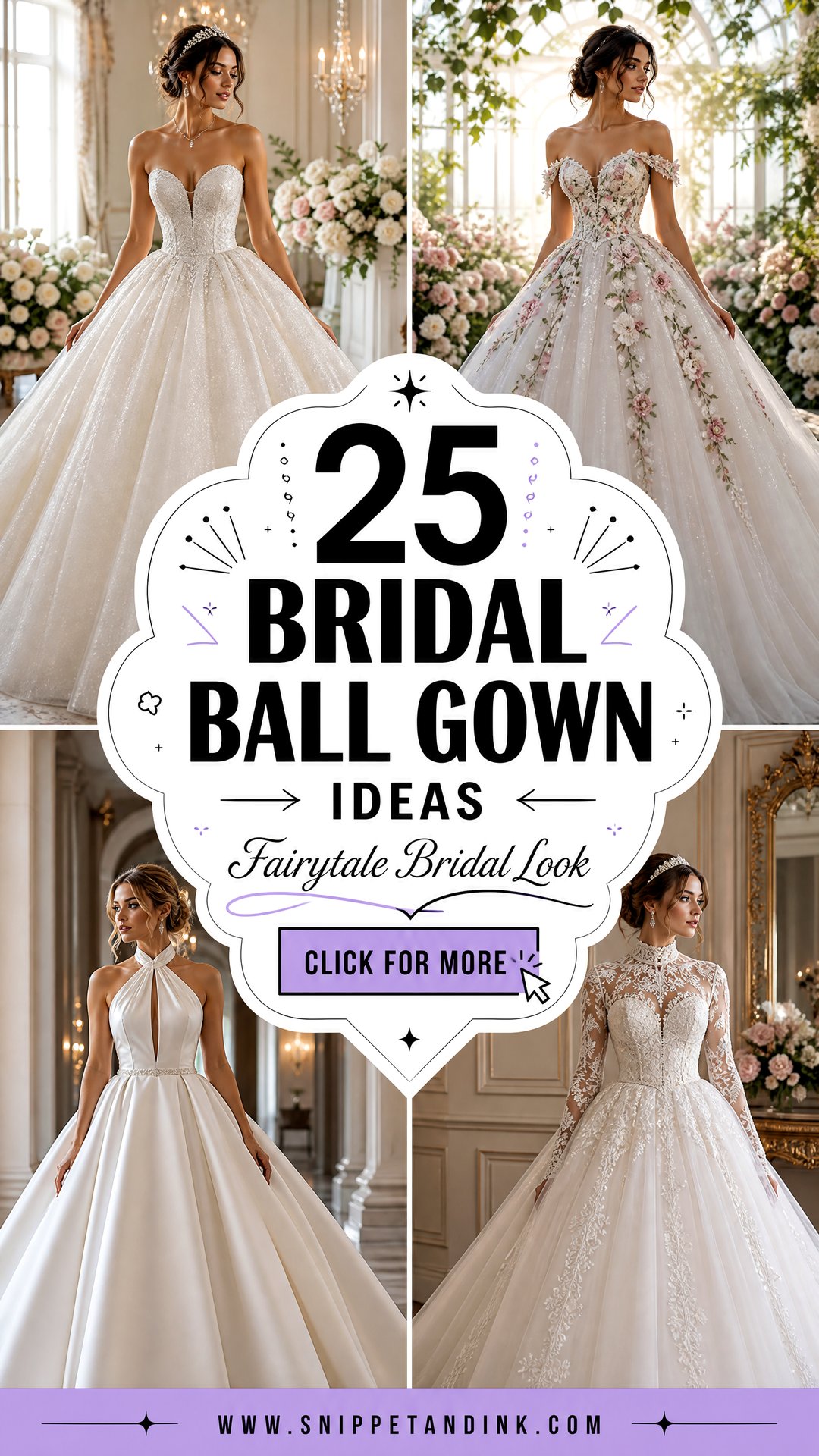 25 Bridal Ball Gown Ideas for a Fairytale Wedding Look - 25 Bridal Ball Gown Ideas for a Fairytale Wedding Look