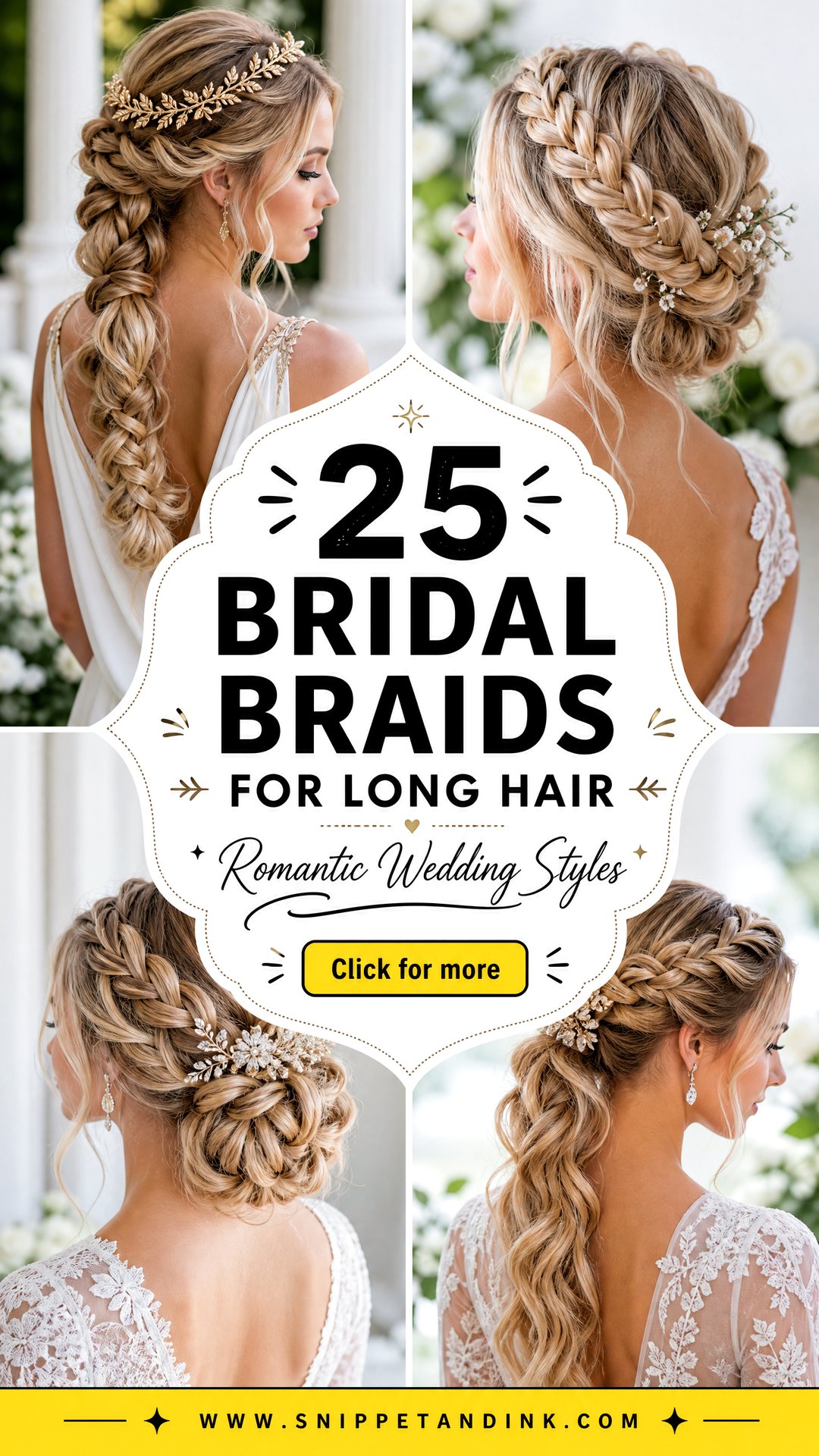 25 Bridal Braids for Long Hair Romantic Wedding Styles - 25 Bridal Braids for Long Hair: Romantic Wedding Styles