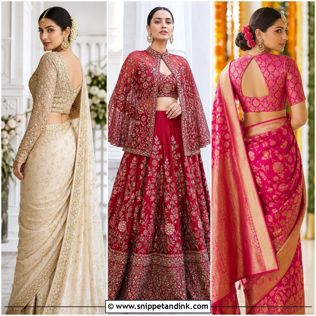 25 Bridal Bride Blouse Designs for a Striking Wedding Look