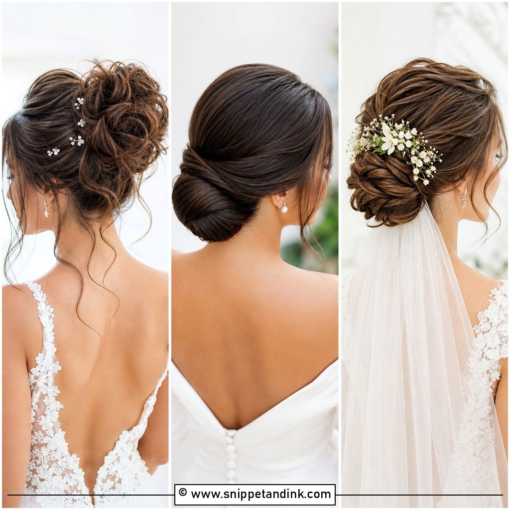 25 Bridal Bun Hairstyles Brides Will Love for Elegant Looks