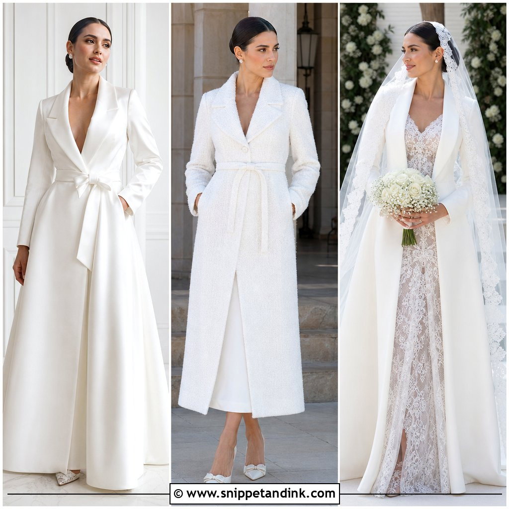 25 Bridal Coat Ideas for a Chic Winter Wedding Statement