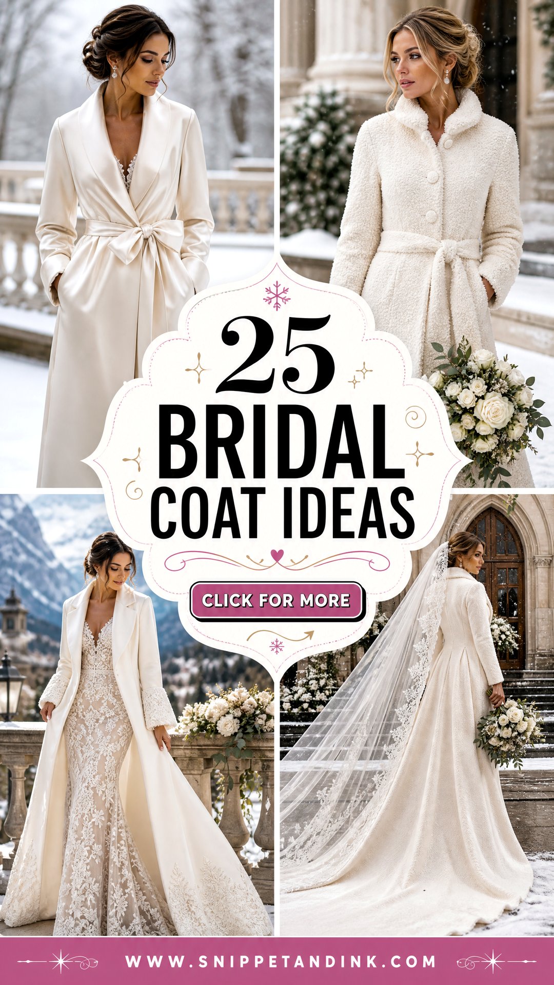 25 Bridal Coat Ideas for a Chic Winter Wedding Statement - 25 Bridal Coat Ideas for a Chic Winter Wedding Statement
