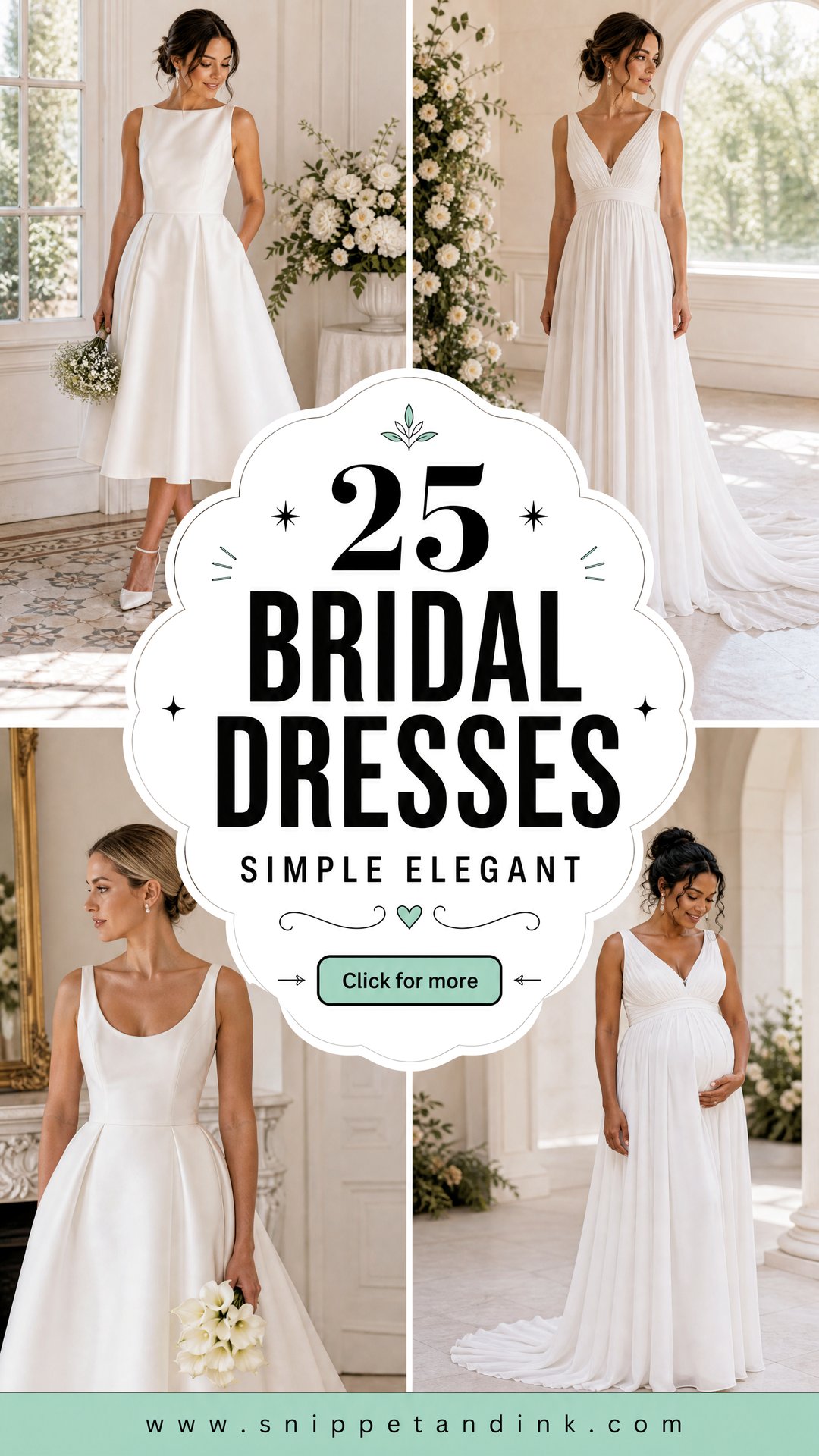 25 Bridal Dresses Simple Elegant for a Timeless Wedding Look - 25 Bridal Dresses Simple Elegant for a Timeless Wedding Look