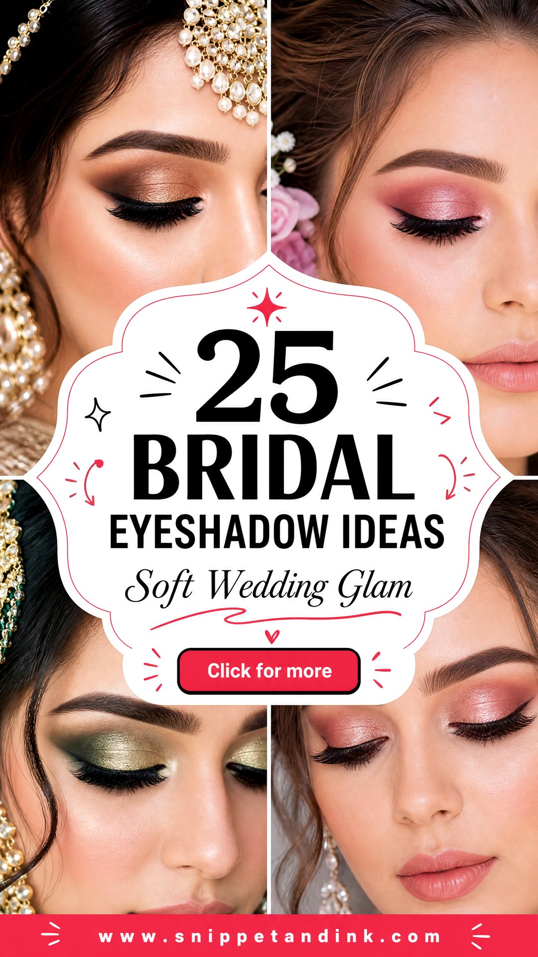 25 Bridal Eyeshadow Ideas for Soft Stunning Wedding Glam - 25 Bridal Eyeshadow Ideas for Soft, Stunning Wedding Glam