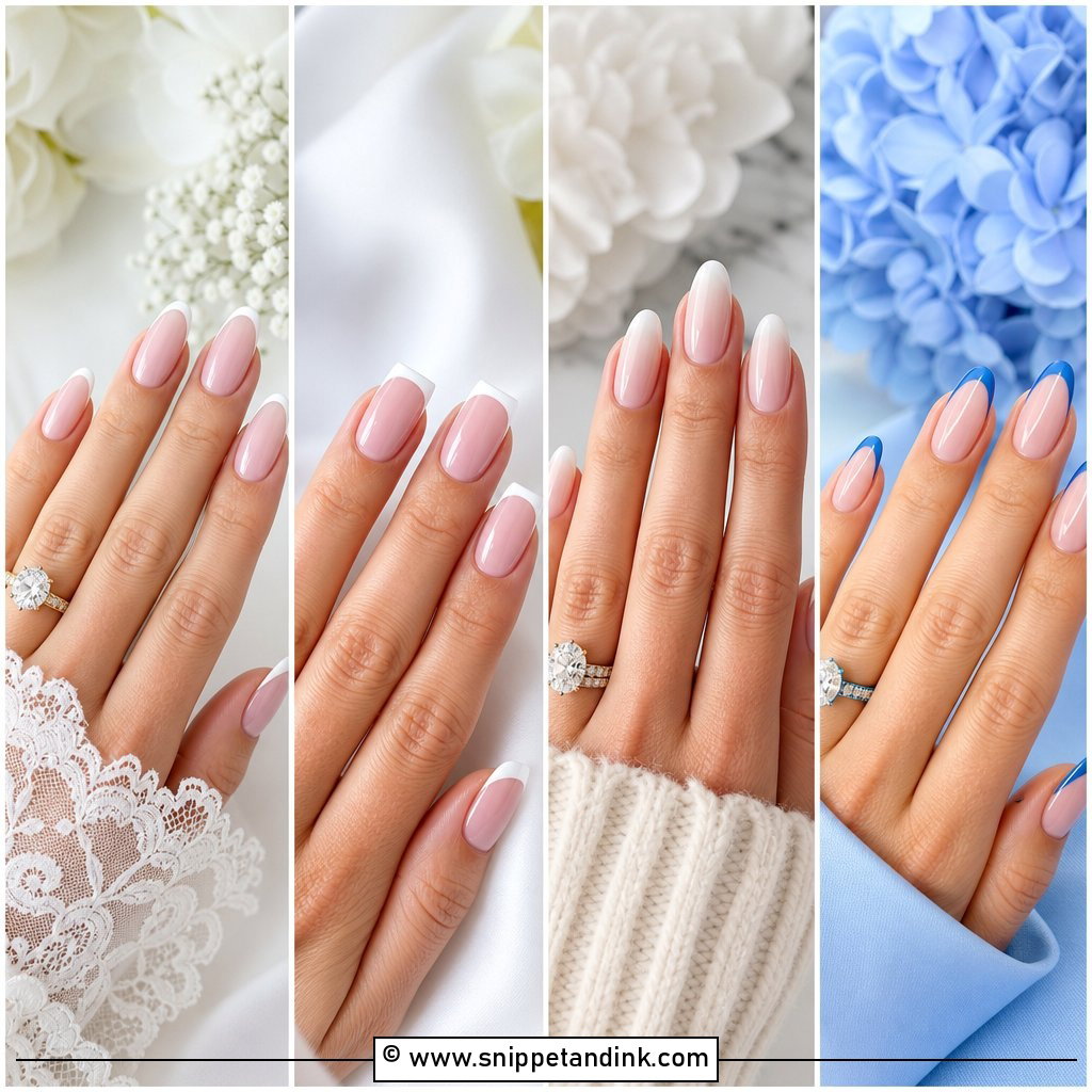 25 Bridal French Manicure Ideas for Classic Wedding Nails