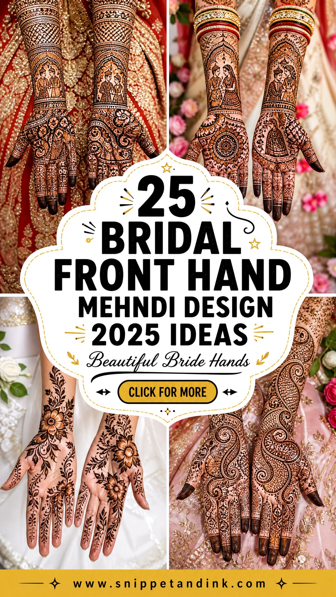 25 Bridal Front Hand Mehndi Design 2025 Ideas for Brides - 25 Bridal Front Hand Mehndi Design 2025 Ideas for Brides