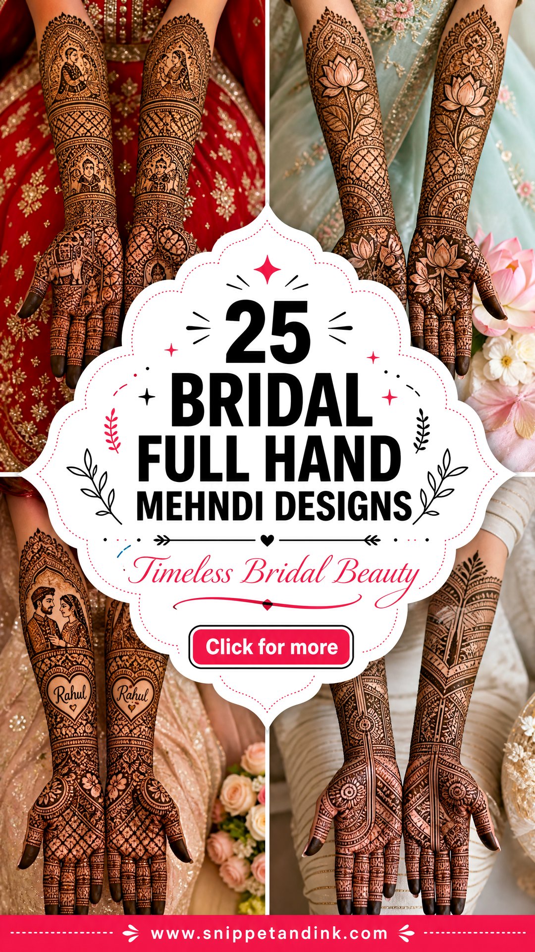 25 Bridal Full Hand Mehndi Designs for Timeless Beauty - 25 Bridal Full Hand Mehndi Designs for Timeless Beauty