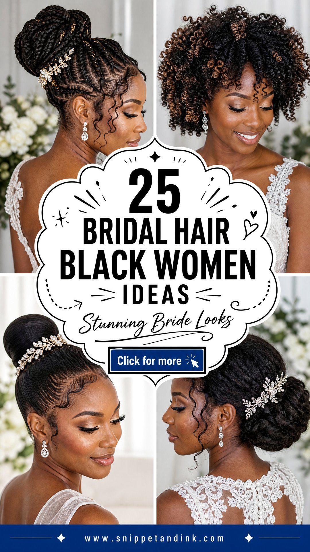 25 Bridal Hair Black Women Ideas for Stunning Brides - 25 Bridal Hair Black Women Ideas for Stunning Brides