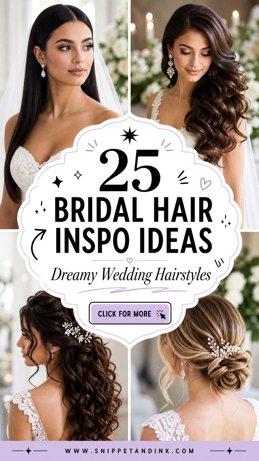 25 Bridal Hair Inspo Ideas for Dreamy Wedding Hairstyles - 25 Bridal Hair Inspo Ideas for Dreamy Wedding Hairstyles