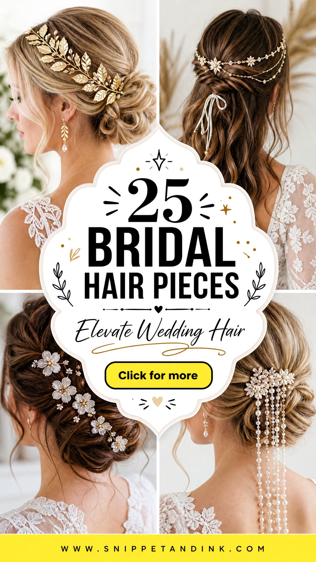 25 Bridal Hair Pieces to Elevate Your Wedding Hairstyle - 25 Bridal Hair Pieces to Elevate Your Wedding Hairstyle