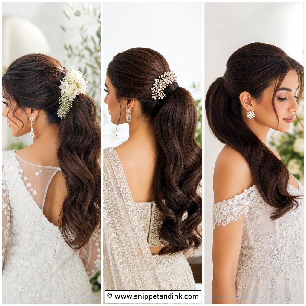 25 Bridal Hair Ponytail Ideas for a Polished Wedding Look
