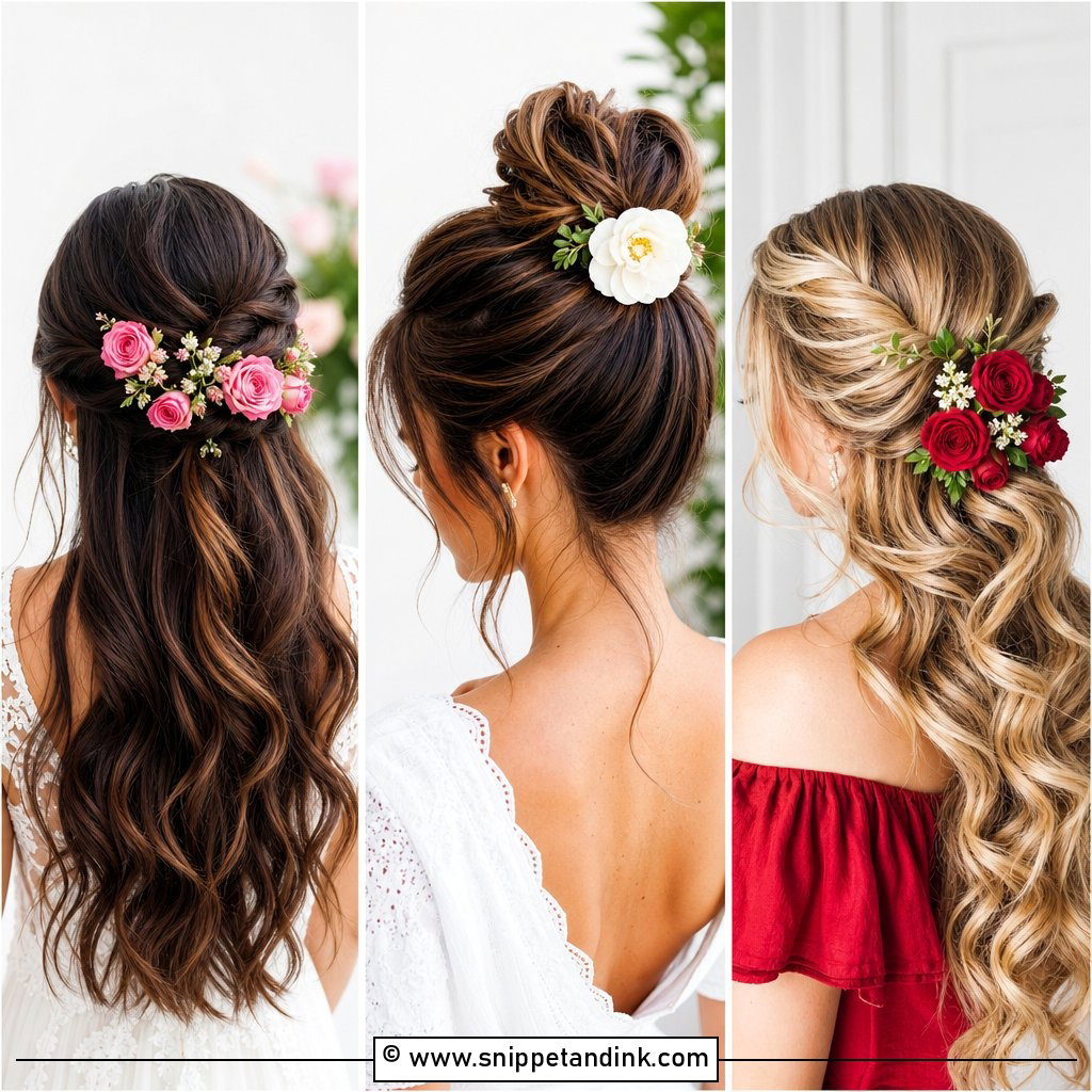 25 Bridal Hair with Flowers Ideas for Romantic Brides