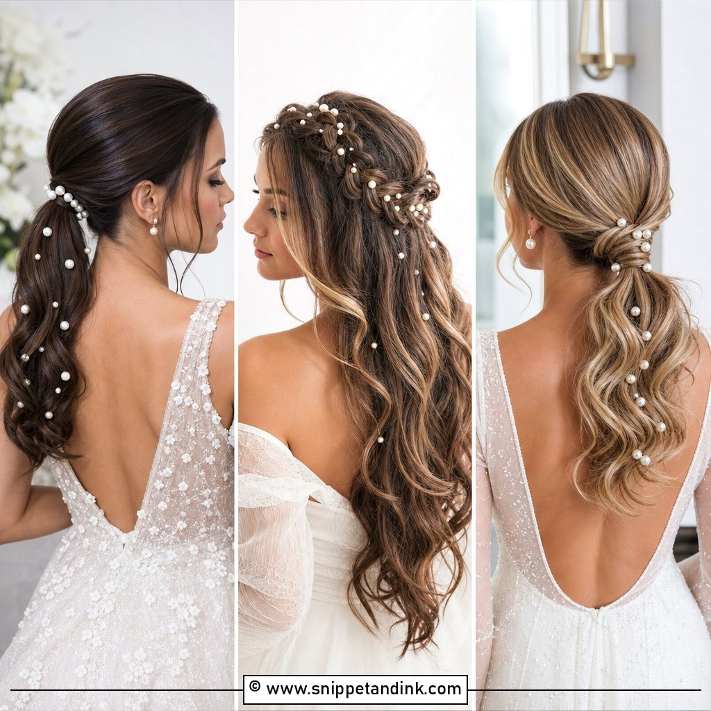 25 Bridal Hair with Pearls Ideas for Luxe Wedding Style