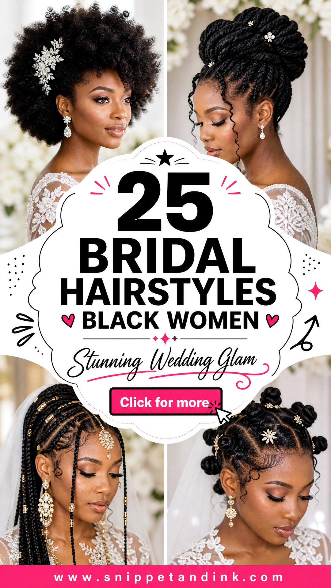 25 Bridal Hairstyles Black Women for Stunning Wedding Glam - 25 Bridal Hairstyles Black Women for Stunning Wedding Glam