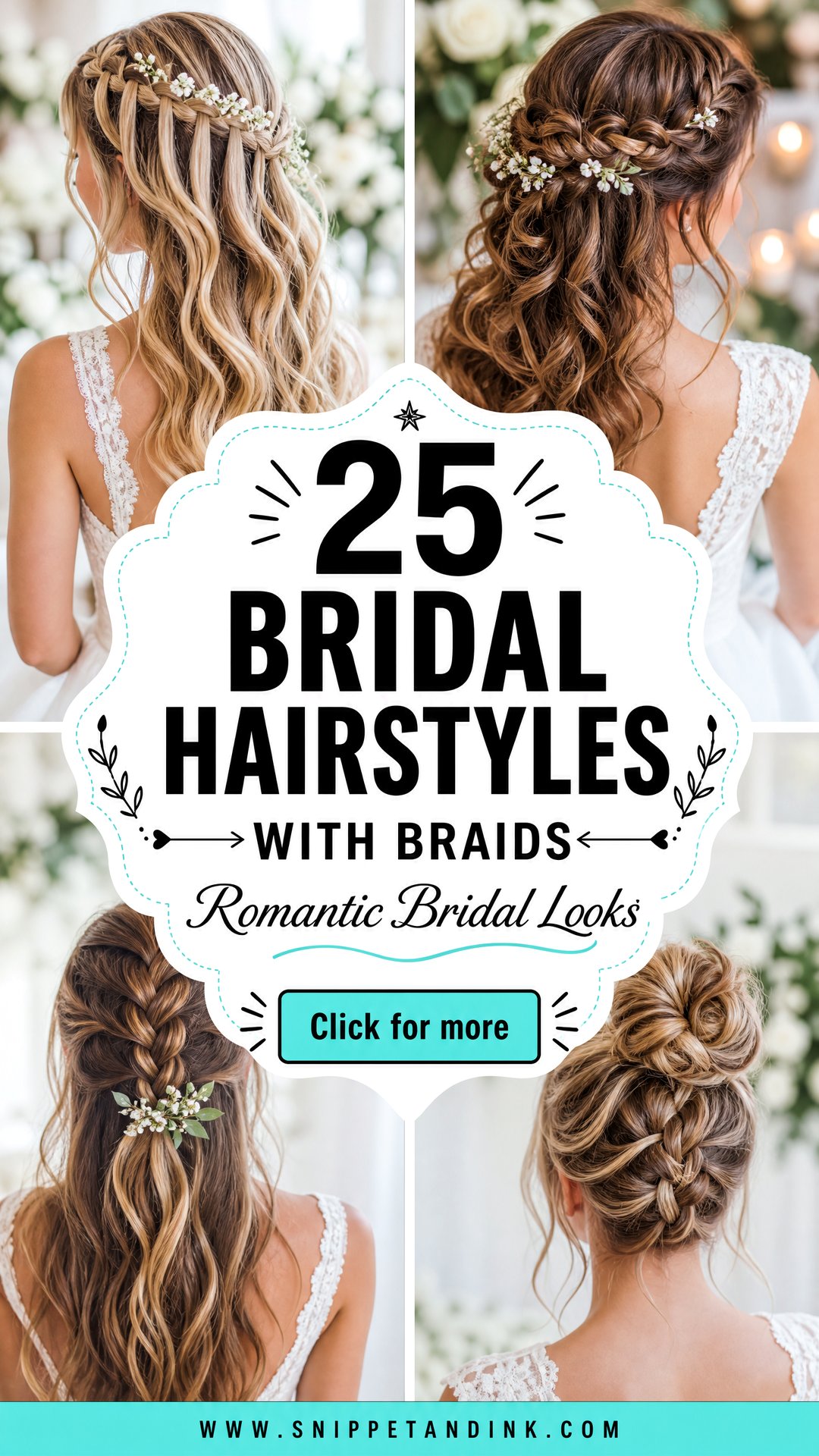 25 Bridal Hairstyles with Braids for Romantic Bridal Looks - 25 Bridal Hairstyles with Braids for Romantic Bridal Looks