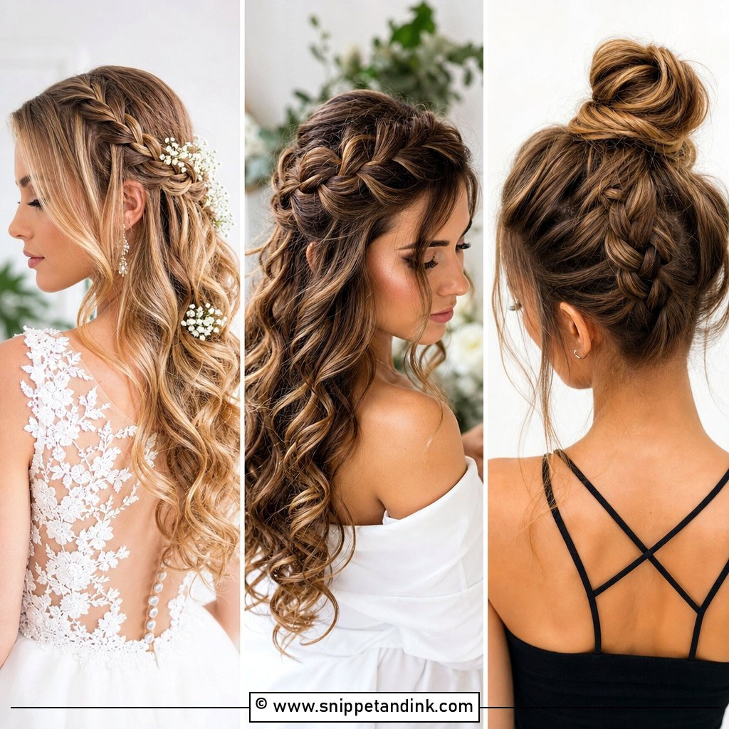25 Bridal Hairstyles with Braids for Romantic Bridal Looks