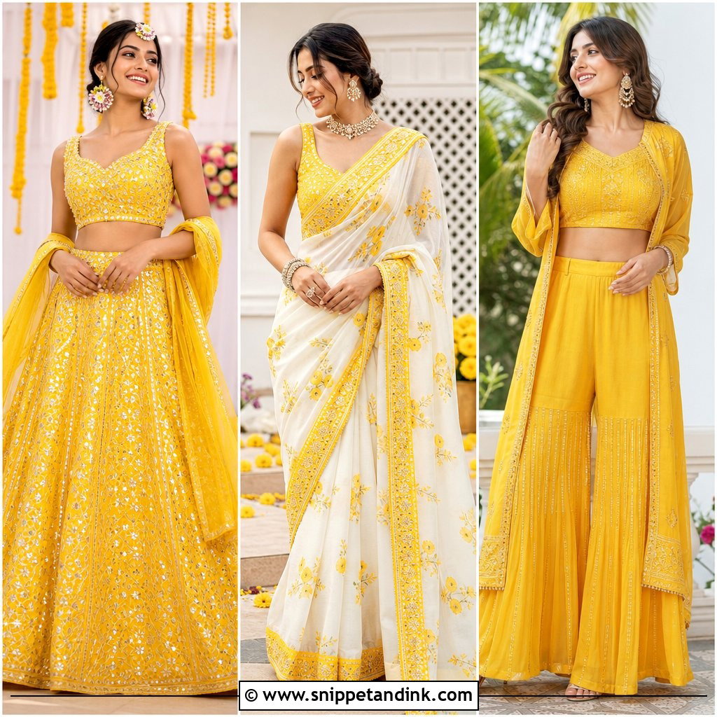 25 Bridal Haldi Dress Ideas for a Joyful, Colorful Ceremony