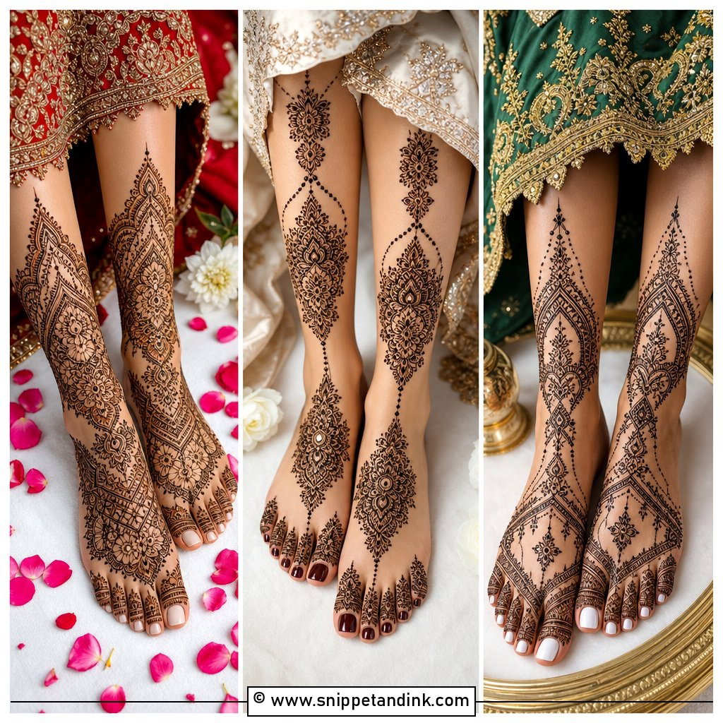 25 Bridal Leg Mehendi Mehndi Design Ideas for Brides