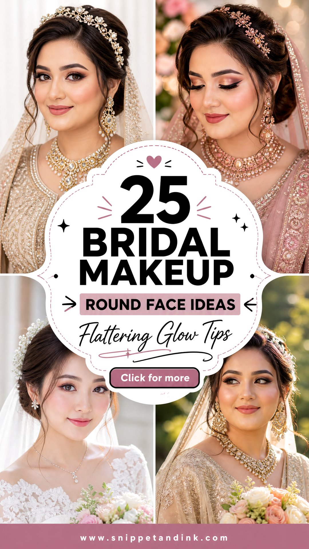 25 Bridal Makeup Round Face Ideas Flattering Glow Tips - 25 Bridal Makeup Round Face Ideas: Flattering Glow Tips
