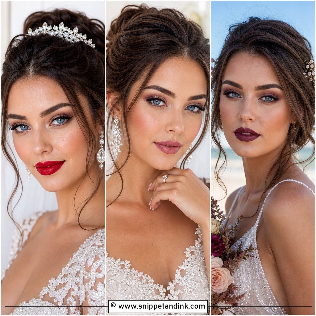 25 Bridal Makeup for Blue Eyes Brunette Elegant Glam Ideas