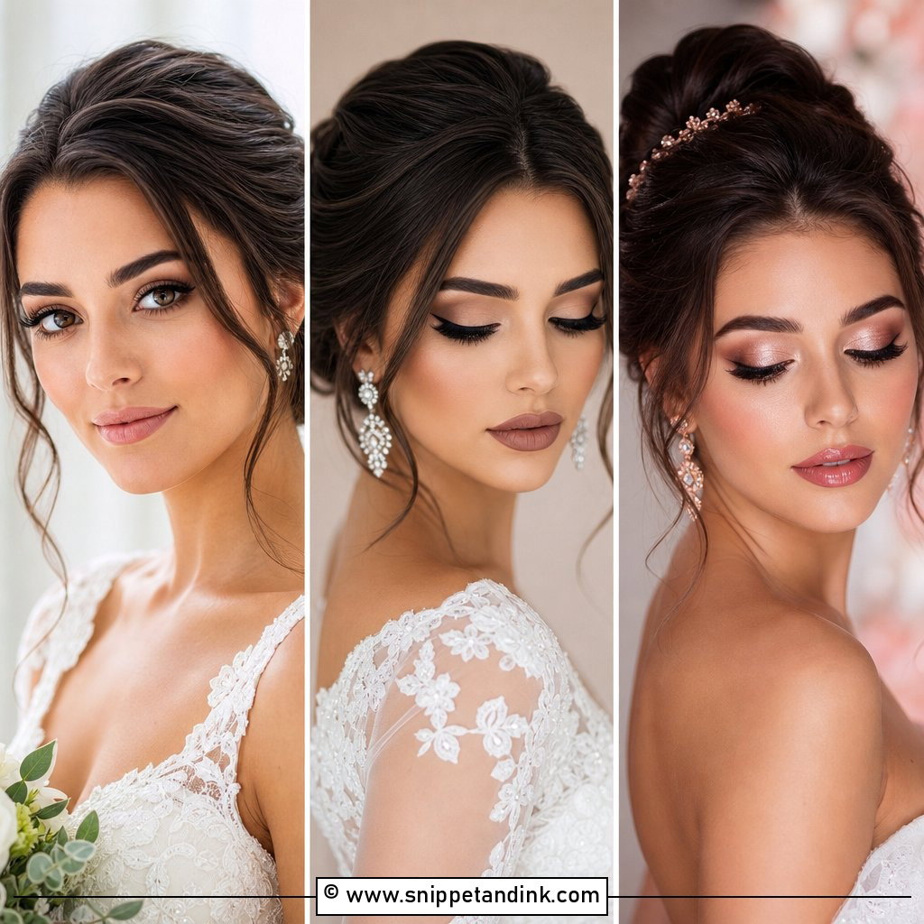 25 Bridal Makeup for Brunettes Soft Glam Ideas for Brides
