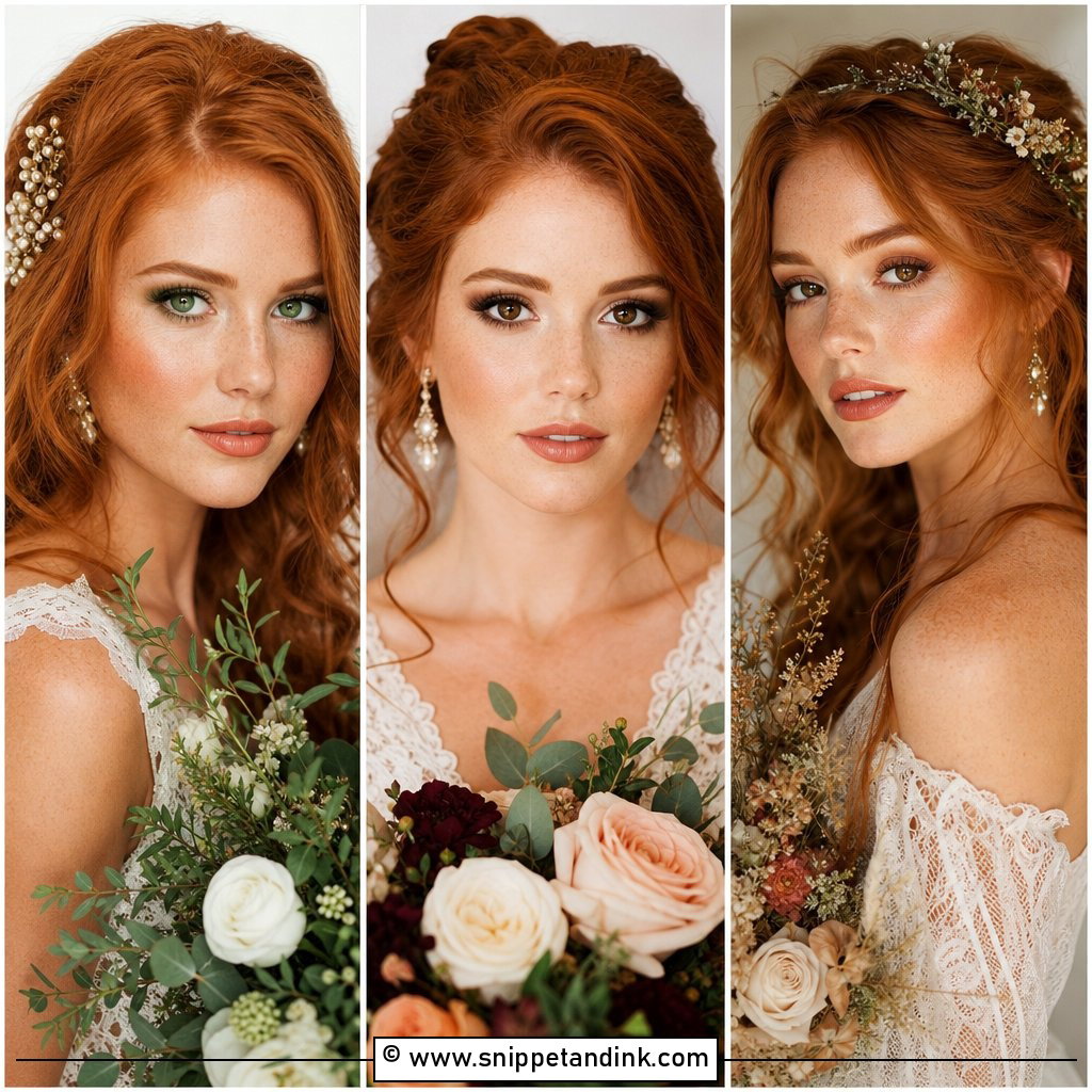 25 Bridal Makeup for Redheads Romantic Looks That Shine