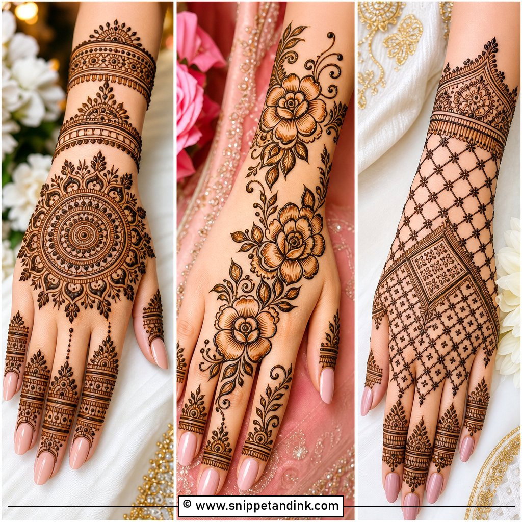 25 Bridal Mehndi Designs Back Hands for Elegant Brides