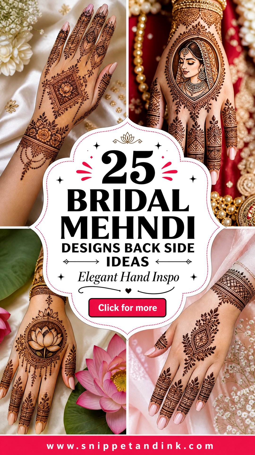 25 Bridal Mehndi Designs Back Side Elegant Hand Ideas - 25 Bridal Mehndi Designs Back Side: Elegant Hand Ideas