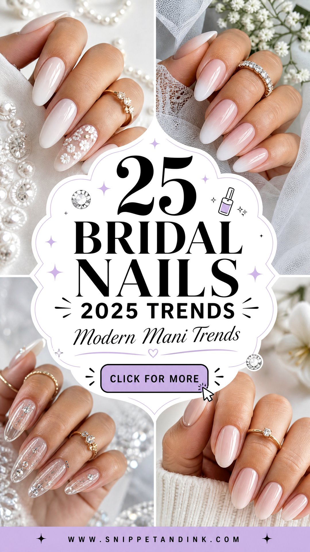 25 Bridal Nails 2025 Trends for Modern Wedding Manicures - 25 Bridal Nails 2025 Trends for Modern Wedding Manicures